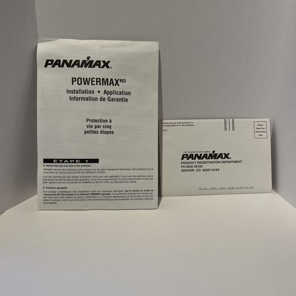 Panamax Max 6 Outlet AC Surge Protector Tested MADE IN U.S.A With Box & Man. - Picture 2 of 6